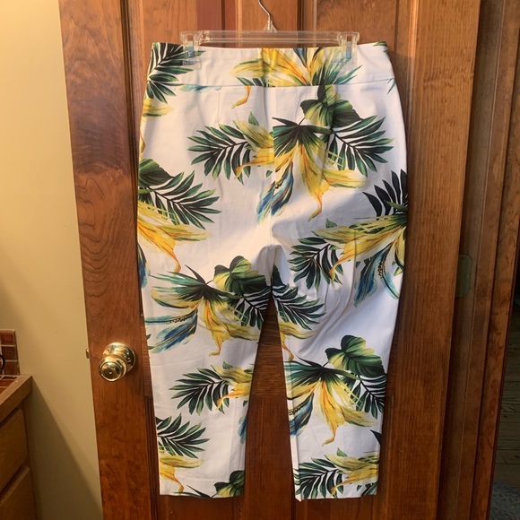 Chico NEW NEVER WORN So Slimming Tropical Garden Bridgett 1.5 Crops 8-10 Medium. - Picture 5 of 5